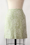 Mint Jacquard Mini Skirt XS