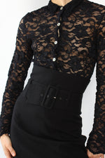 Parachute Belted Pencil Skirt S/M
