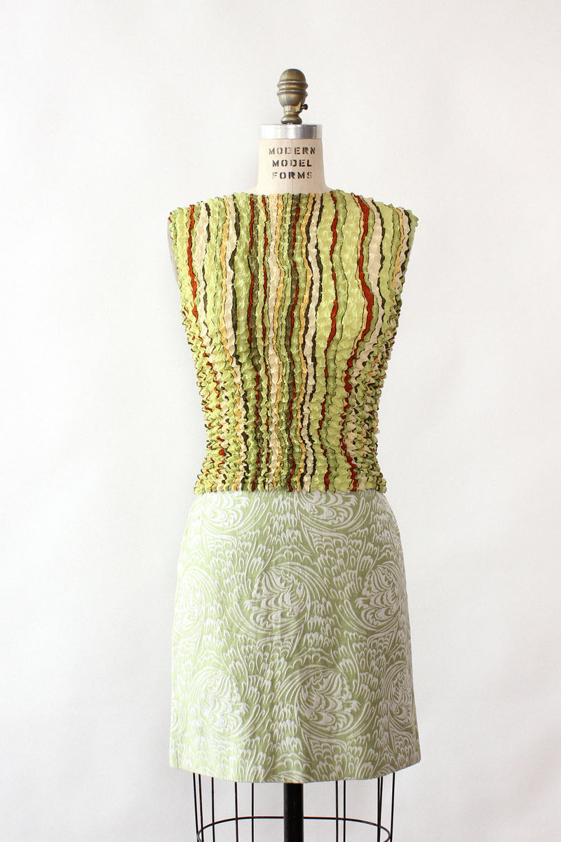 Earthtone Crinkle Crop Top OSFM