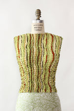 Earthtone Crinkle Crop Top OSFM
