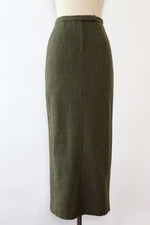 Ralph Lauren Moss Tweed Skirt M