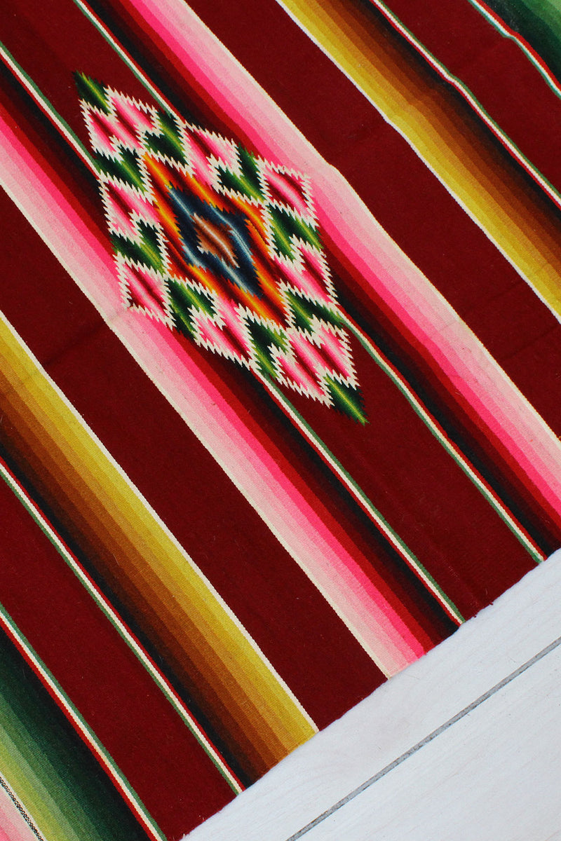 Woven Rainbow Serape Rug