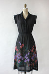 Moody Tulips Collar Dress XS-M