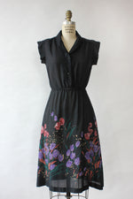 Moody Tulips Collar Dress XS-M