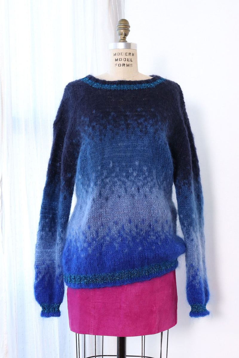 Mohair Ombré Rose Carmine Sweater S/M