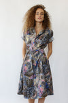 Cabrais Feather Print Shirtdress M/L