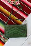 Emerald Snakeskin Shoulder Bag