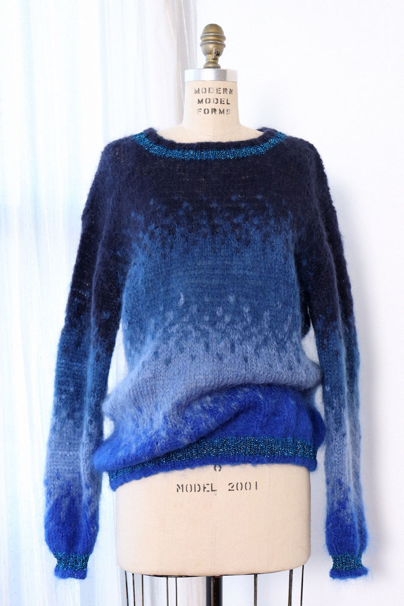 Mohair Ombré Rose Carmine Sweater S/M