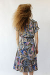 Cabrais Feather Print Shirtdress M/L