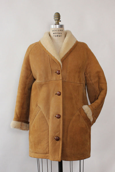 Owen Barry Shearling Coat XS S