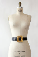Carlisle Pebble Statement Buckle Belt