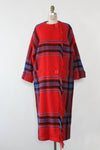 Ruby Plaid Blanket Coat S/M
