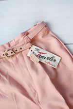 Peachy Pink Belted Slacks M