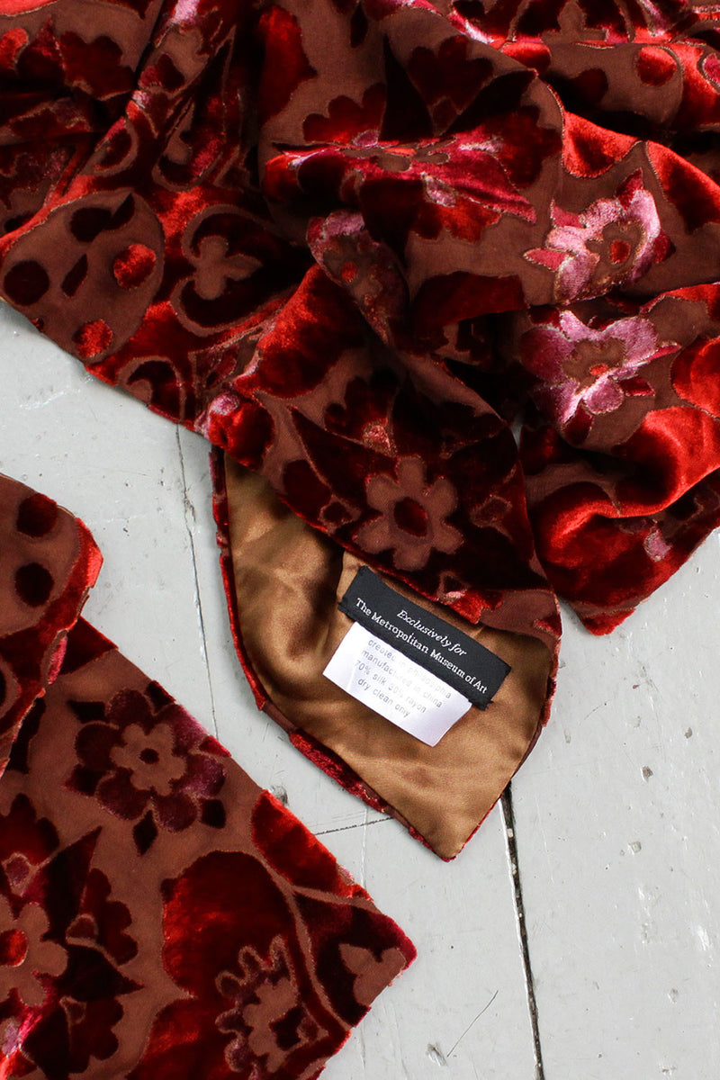 Velvet Burnout Scarf