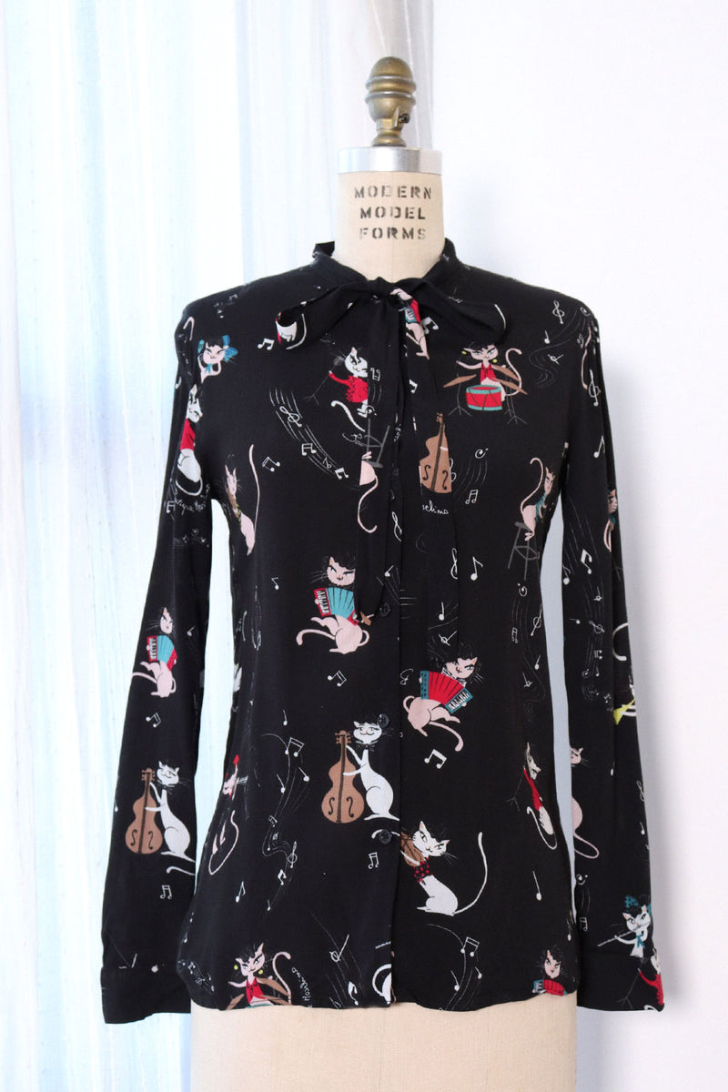 Moschino Musical Kitty Blouse S