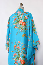 Turquoise Peach Kimono S-L