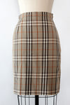 Burberrys Plaid Pencil Skirt S