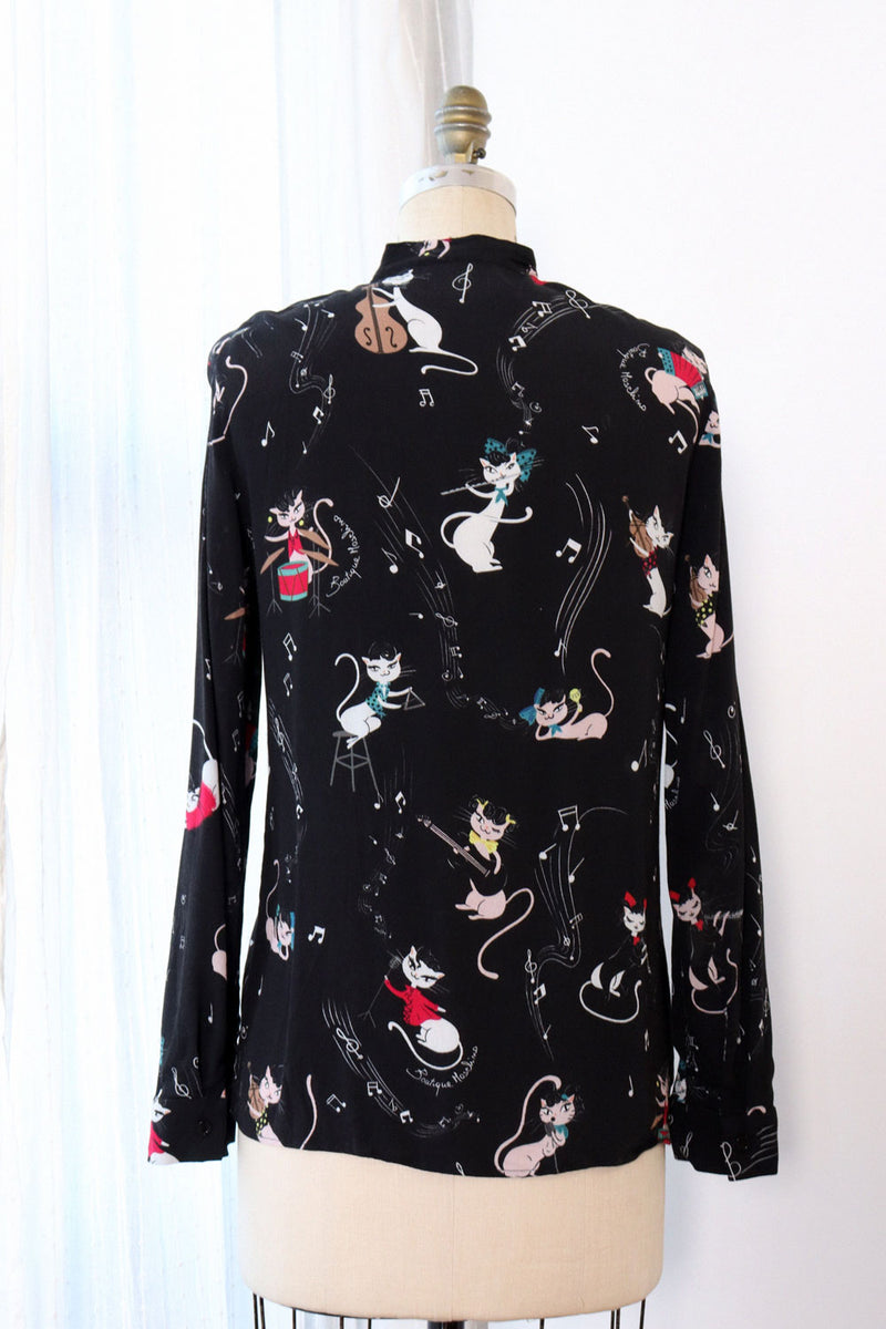 Moschino Musical Kitty Blouse S