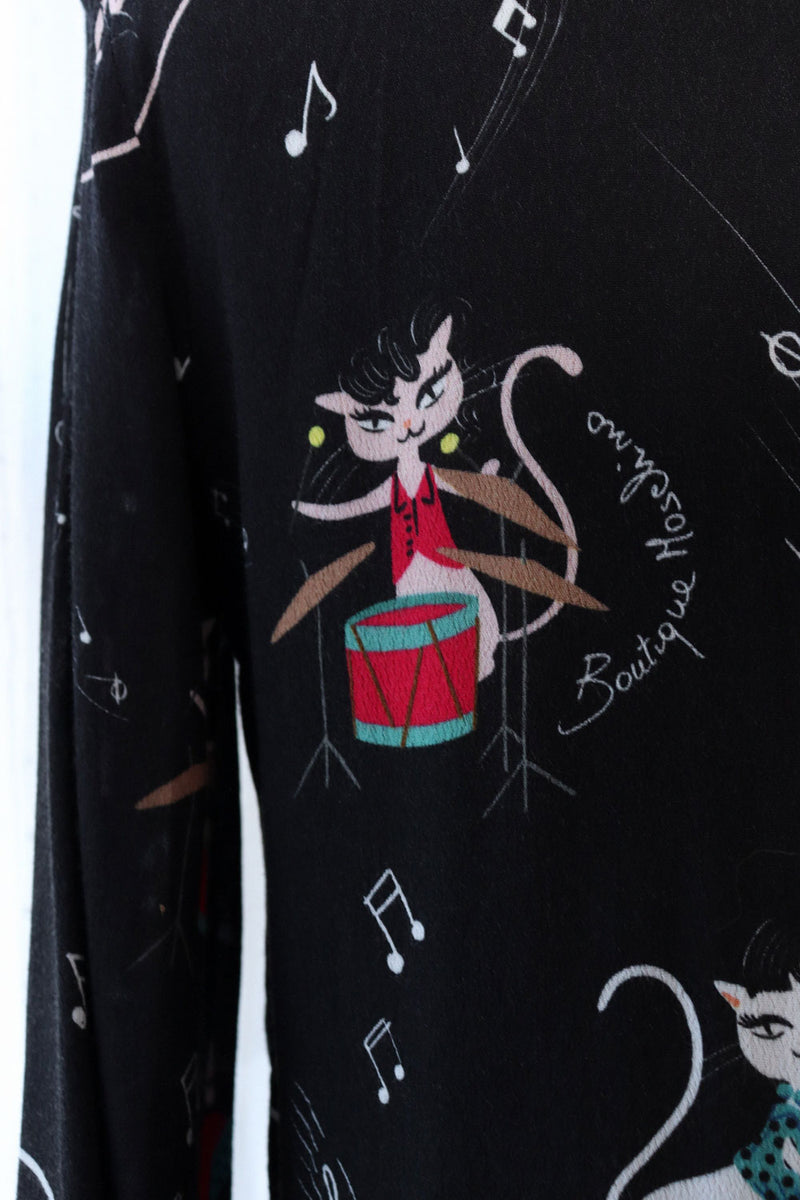 Moschino Musical Kitty Blouse S