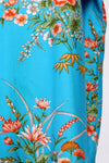 Turquoise Peach Kimono S-L