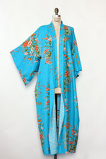 Turquoise Peach Kimono S-L