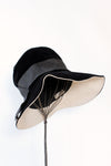 Black Velvet Wide Brim Hat