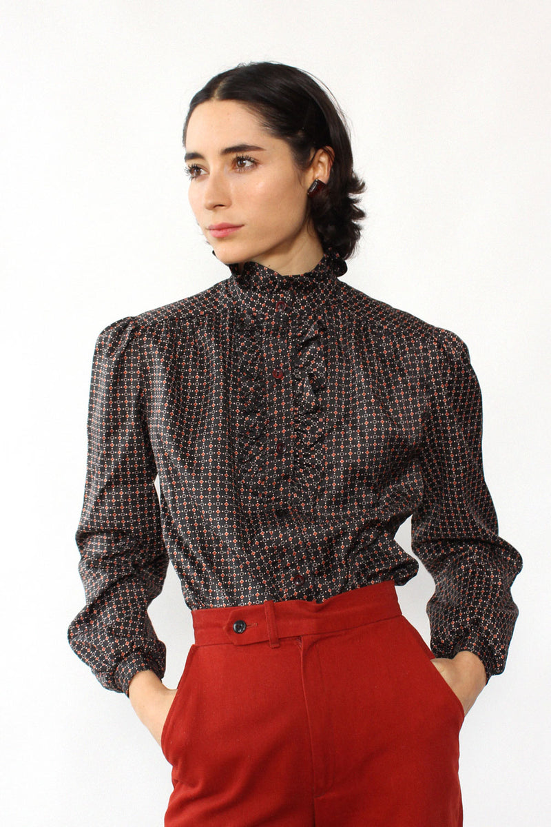 Brick Dot Blouse M