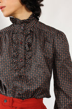 Brick Dot Blouse M