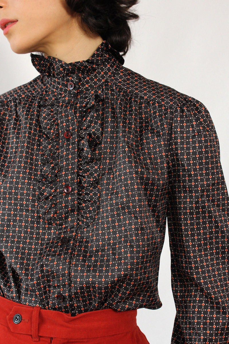 Brick Dot Blouse M