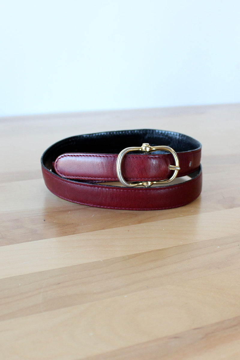 Céline Burgundy Waistbelt