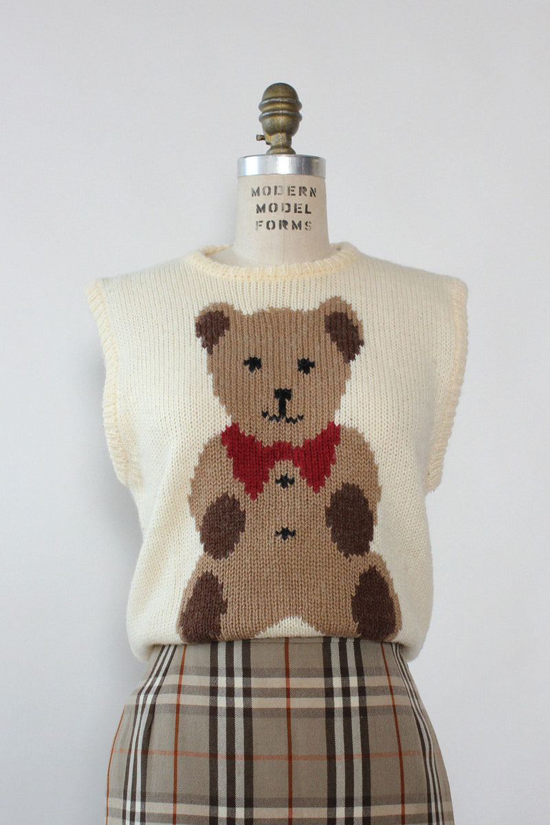 Teddy Bear Sweater Vest M/L