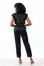 Satin Snakeskin Jumpsuit S-S/M