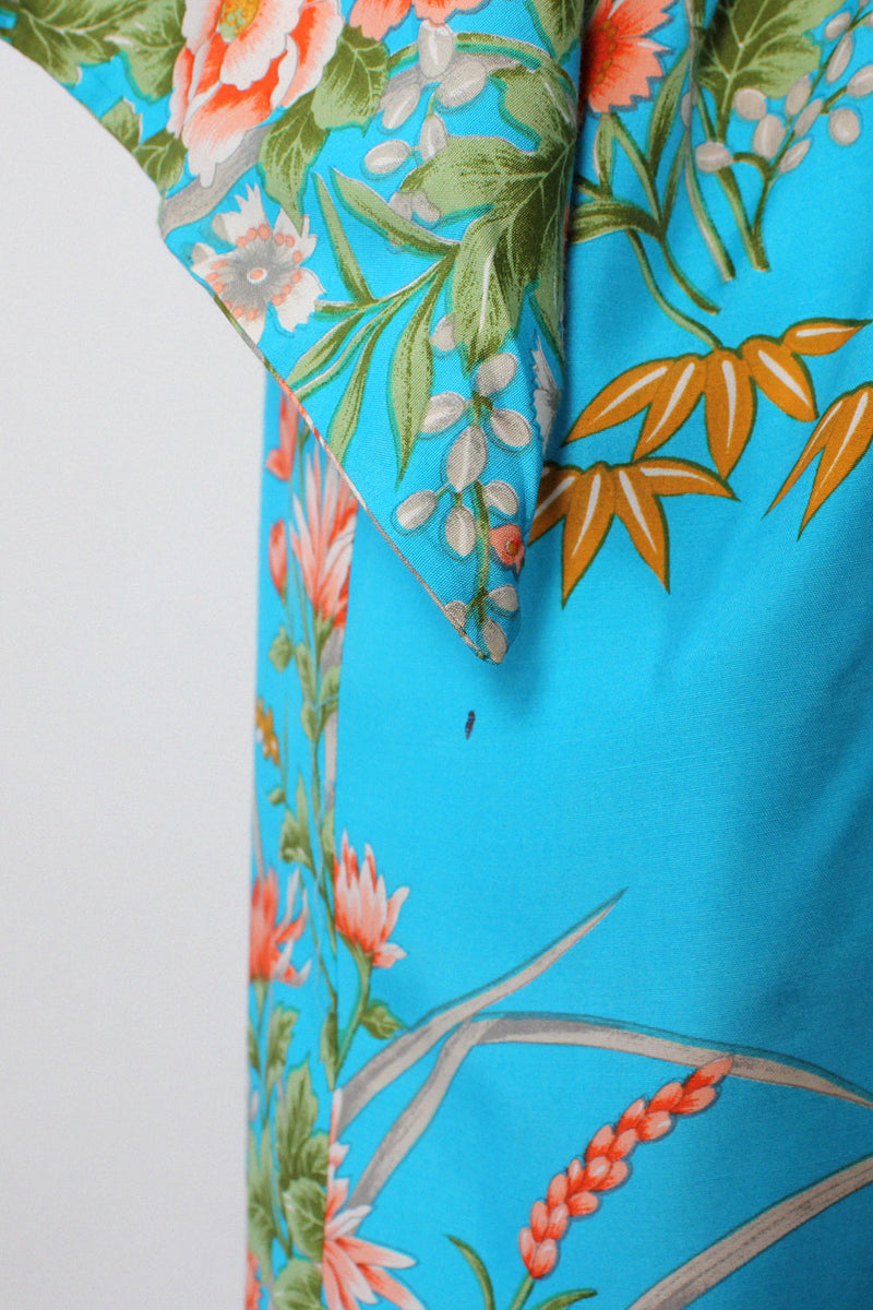 Turquoise Peach Kimono S-L