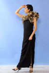 Victor Costa Golden Ticket Dress S/M