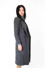 flecked wool coat