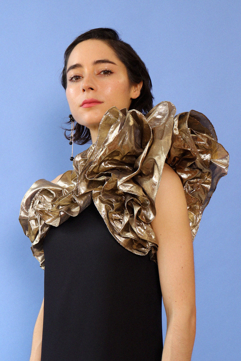 Victor Costa Golden Ticket Dress S/M