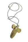 Tribal Brass Face Pendant