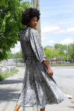 Diane Freis B&W Dress M/L