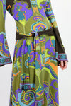 Leonard psychedelic oriental parisian maxi dress M/L