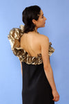 Victor Costa Golden Ticket Dress S/M