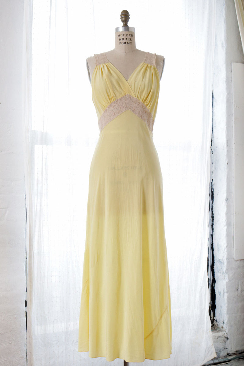 Daffodil Lace Trim Slipdress M/L
