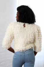 Cream Shag Sweater S/M