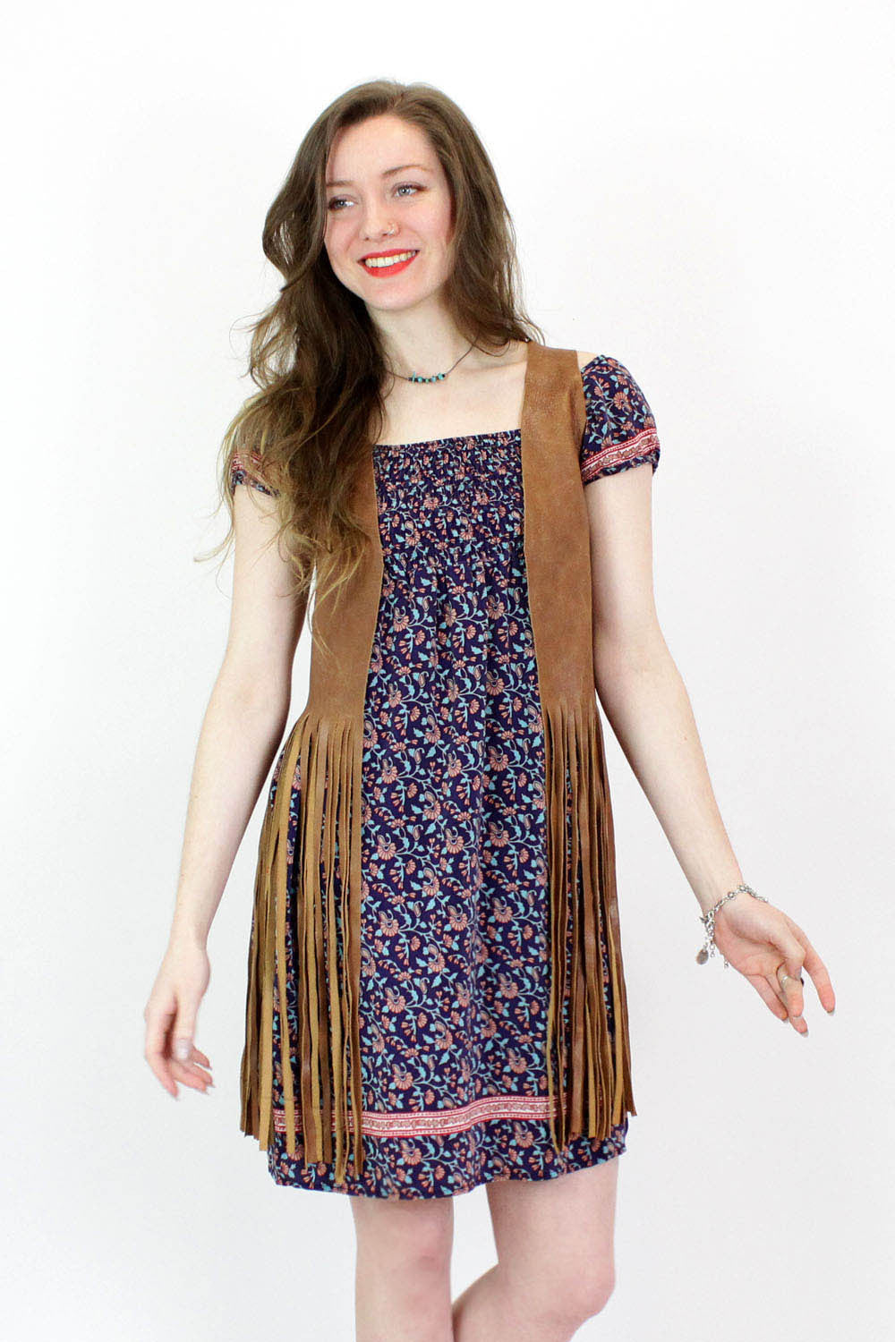 Leather Fringe Vest