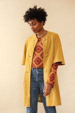 Sixties Suede Crop Sleeve Coat S/M