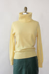 Butter Yellow Cashmere Turtleneck M/L