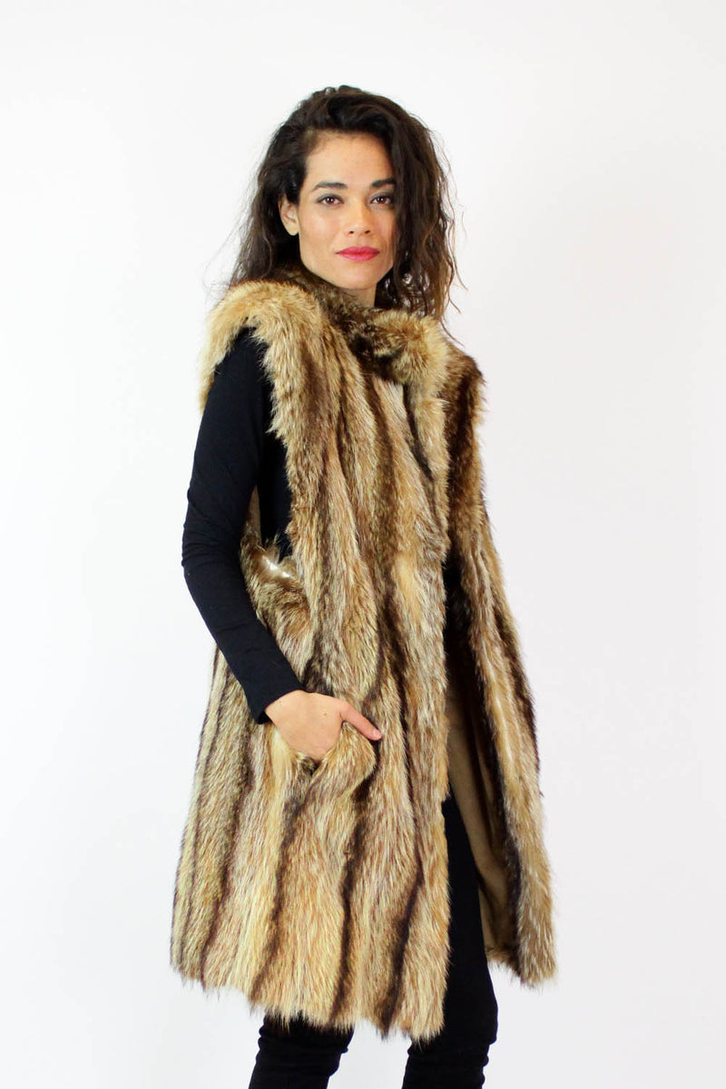 Long Fur Vest