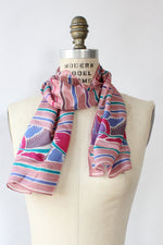 Sacha Silk Stripe Scarf