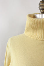Butter Yellow Cashmere Turtleneck M/L