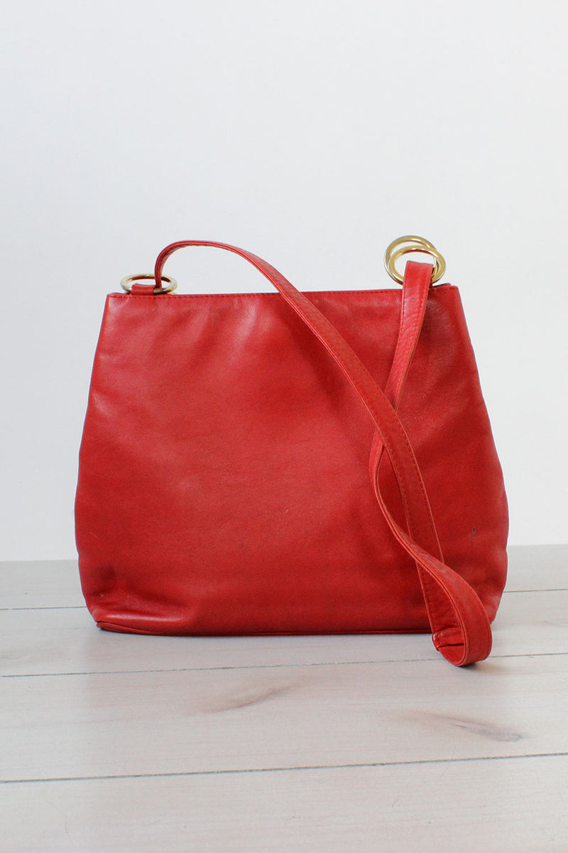 Paloma Red Leather Bag