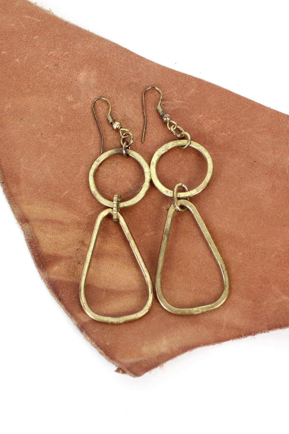 Brass Ring Earrings